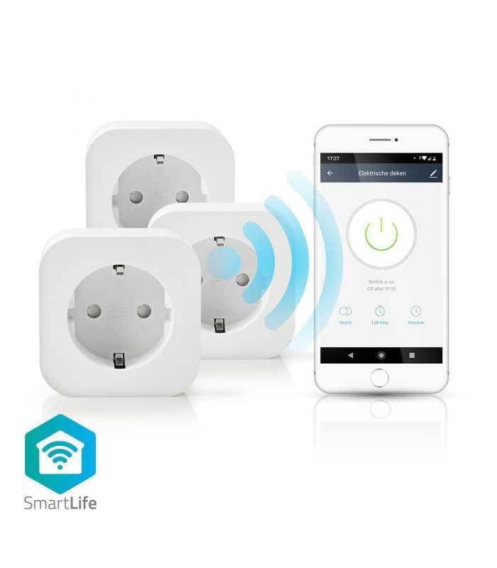 Prize Smart WiFi Schuko 10A Nedis set 3 bucati