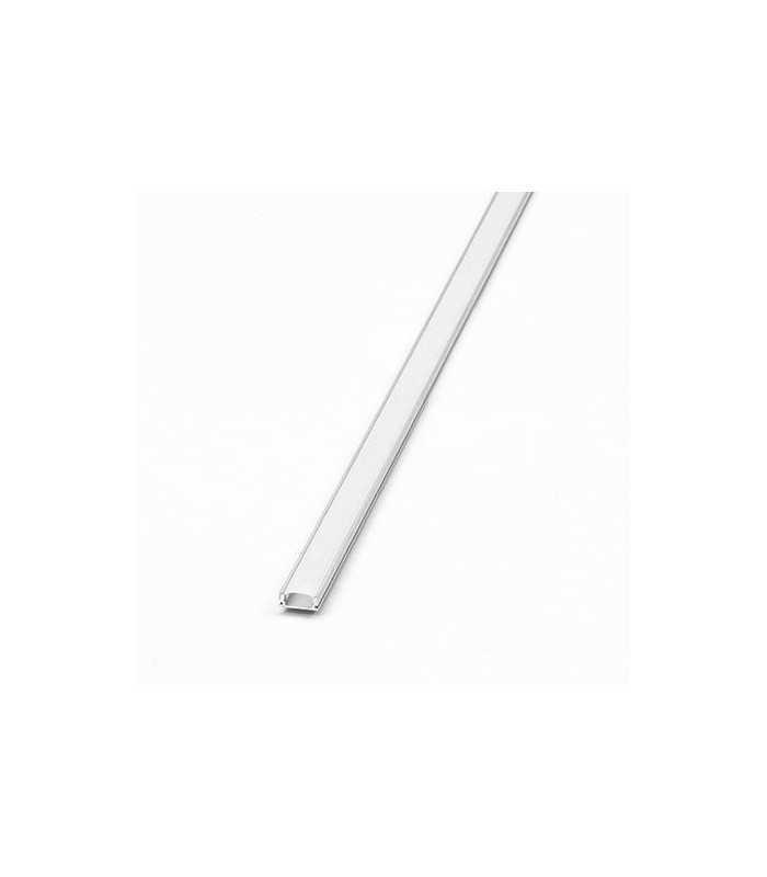 profil aluminiu 2m pentru banda led 174mm x 7mm cu difuzor alb mat si accesorii prindere capace v tac 3