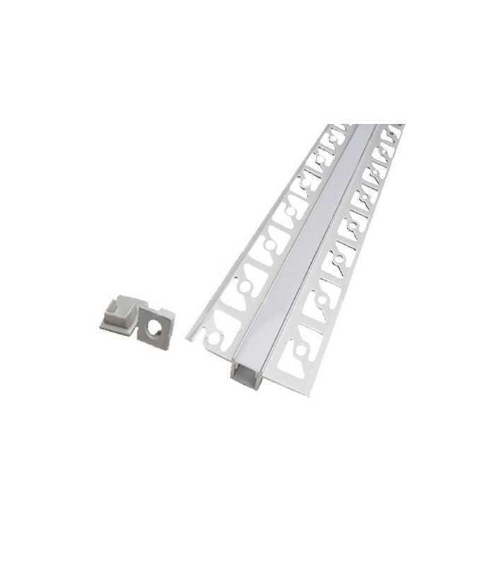 Profil aluminiu banda LED pentru rigips 2m mat V-TAC