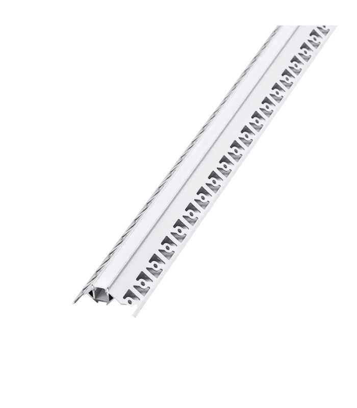 Profil aluminiu banda LED pentru rigips colt exterior 2m mat V-tac SKU-3361