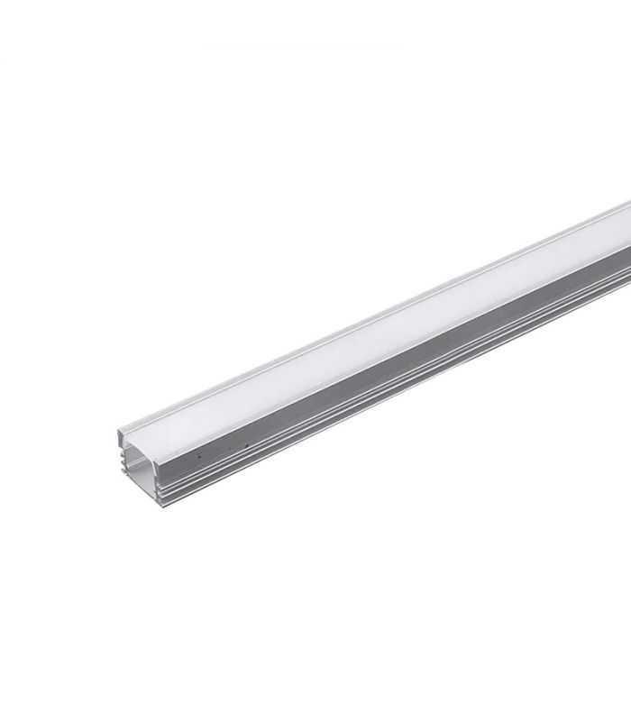 Profil aluminiu pentru banda LED 2m 17.4mm x 12.1mm mat V-TAC