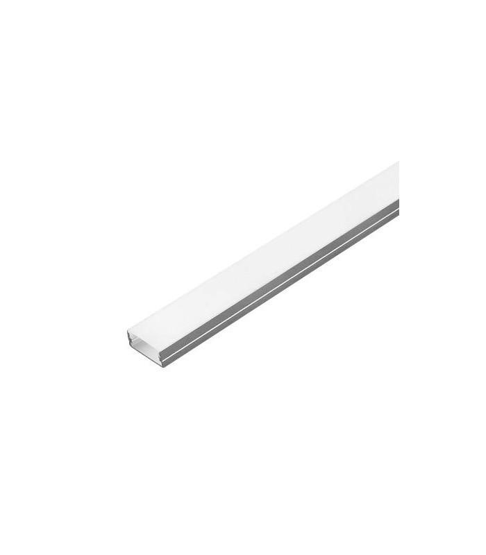 Profil aluminiu pentru banda LED 2m 23.5 mm x 10 mm mat V-TAC