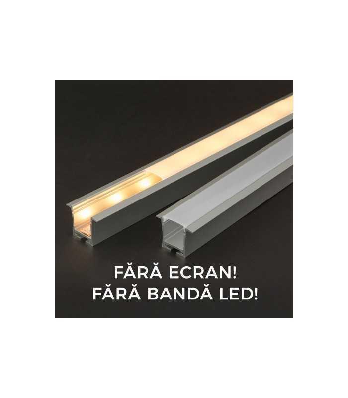 Profil aluminiu pentru benzi LED 35x28mm 1m PHENOM