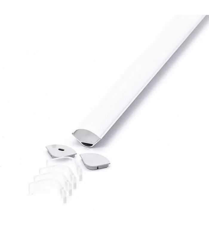 Profil aluminiu unghi 90 grade 2m argintiu-mat V-TAC SKU-3363