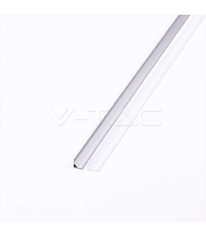 profil aluminu rotunjit pentru banda led 2m 158mm x 158mm v tac 3