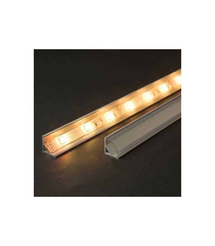 profil din aluminiu pentru benzi led 2000x16x16mm rotunjit phenom 1