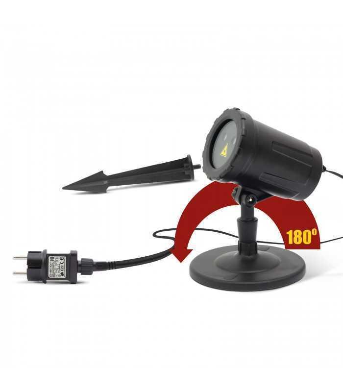 proiector decorativ laser cu tarus verde rosu ip44 240v 2