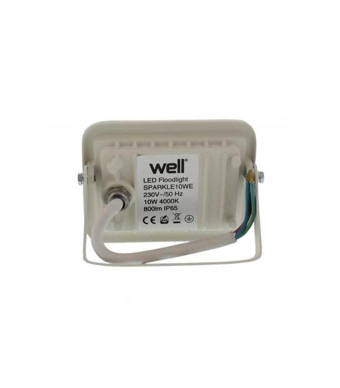 proiector led 10w 800lm ip65 4000k alb well 1
