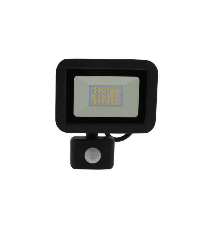 Proiector Led Cu Senzor 20w 1600lm Ip44 4000k Negru Well