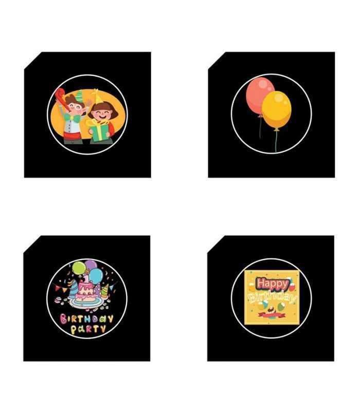 proiector led festiv 4 modele 4x3w vipow 3