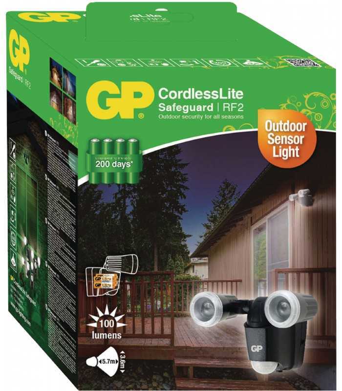 proiector led safeguard 22 cu baterie si sensor miscare 2x led gp 6