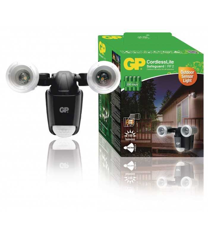 Proiector LED Safeguard 2.2 cu baterie si sensor miscare 2x LED GP