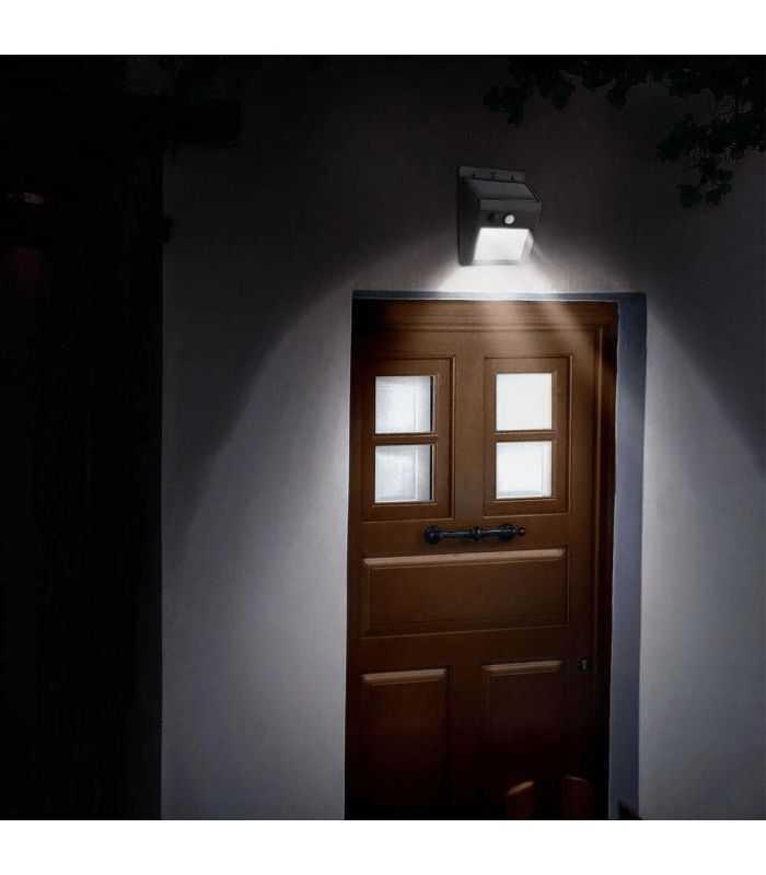 Proiector Solar De Perete Cu Senzor De Miscare 100lm Lumina Rece Modee Ml Ws105