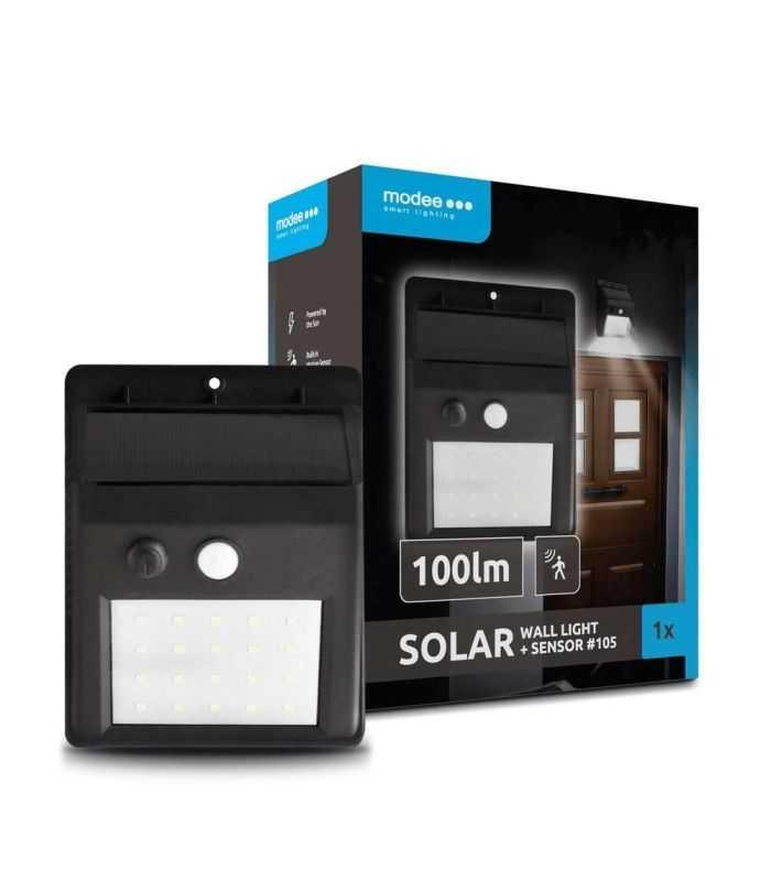 Proiector solar de perete cu senzor de miscare 100lm lumina rece Modee ML-WS105