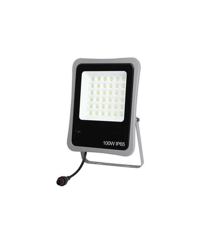 Proiector Solar Well 100w 1200lm Lumina Rece 6500k Cu Panou Solar 15w 350x350x17 Mm