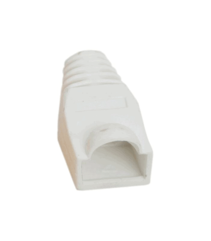 Protectie alba pentru cablu cu modular 8P8C