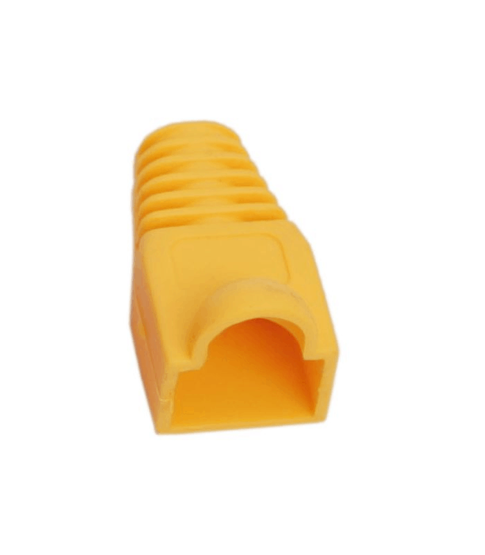 Protectie galbena pentru cablu cu modular 8P8C