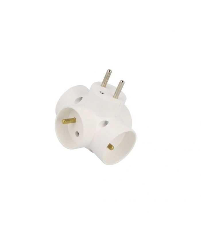 R-48/Z Conector AC supply splitter Layout 2P+PE white TIMEX-ELEKTRO