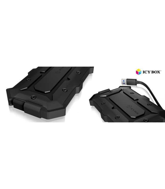 rack 25 max 95mm hdd ssd usb 30 ip66 waterproof enclosure icy box 2