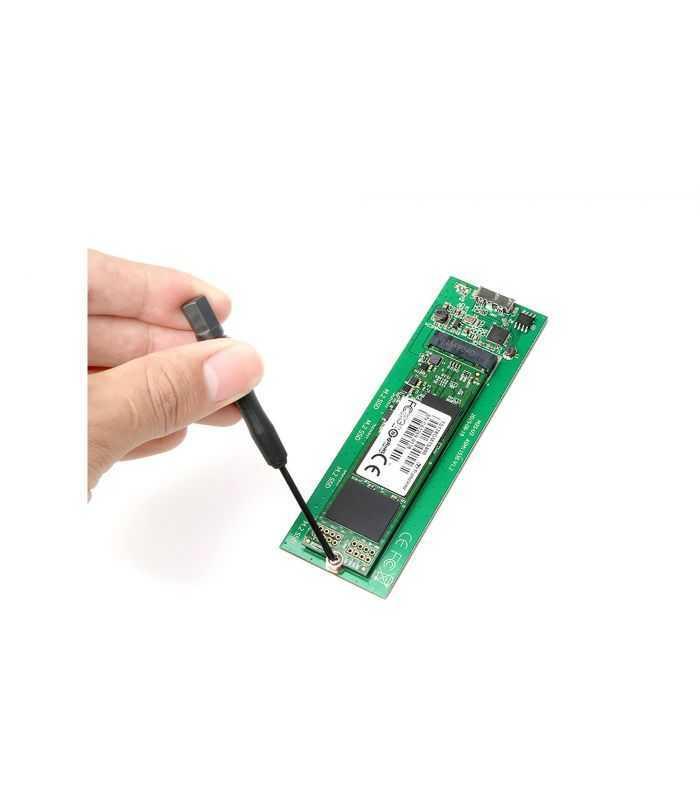 rack extern m2 b key sata ssd ngff compatibil 2230 2242 2260 2280 usb 30 carcasa aluminiu negru i tec 4