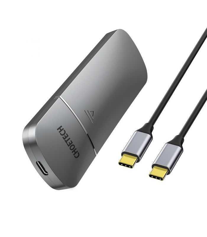 Rack extern NVMe M.2 SSD USB TYPE C GEN 2 cu carcasa Choetech PC-HDE16