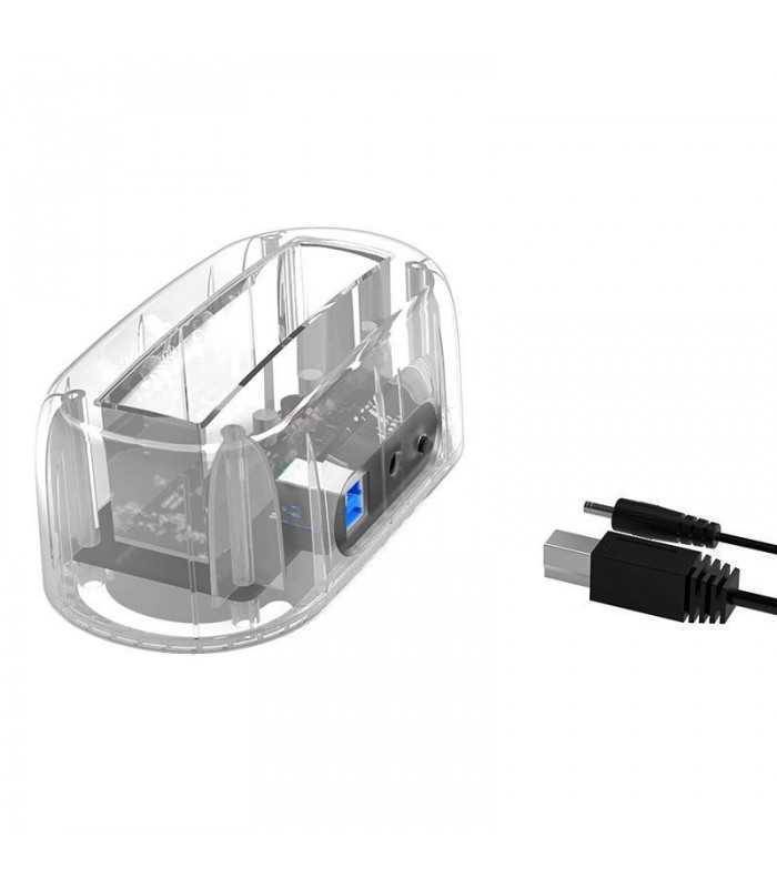 rack hdd 25 35 inch usb 30 transparent cu docking station orico 1