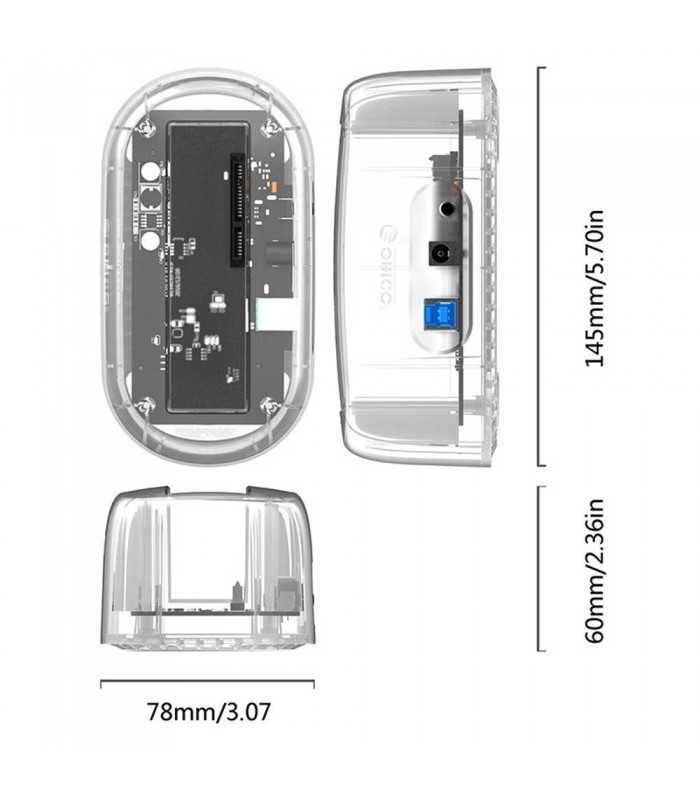 rack hdd 25 35 inch usb 30 transparent cu docking station orico 7