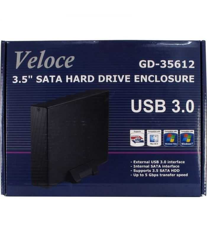 Rack Hdd Inter Tech Veloce Gd 35612 35 Inch Usb 30 Negru