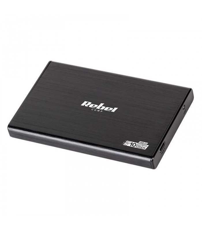Rack HDD/SSD aluminiu 2.5 SATA USB Type C 3.0 REBEL