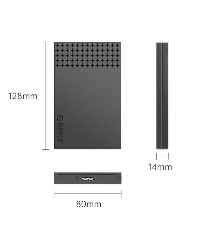 Rack Hdd Ssd Usb30 25 Sata Max6tb Orico 2526u3 V1 Bk Negru