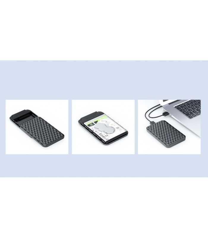 Rack Ssd Hdd Usb 30 25 Sata Orico 2520c3 Bk Negru 128x80x15mm