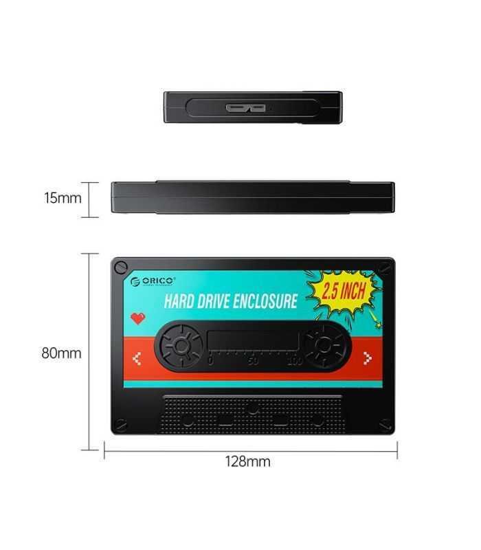 Rack Ssd Hdd Usb30 25 Sata Max 5gbps Orico 2580u3 V1 Bk Negru