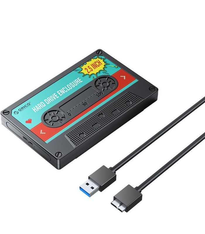 Rack SSD/HDD USB3.0 2.5" SATA max. 5Gbps Orico 2580U3-V1-BK negru