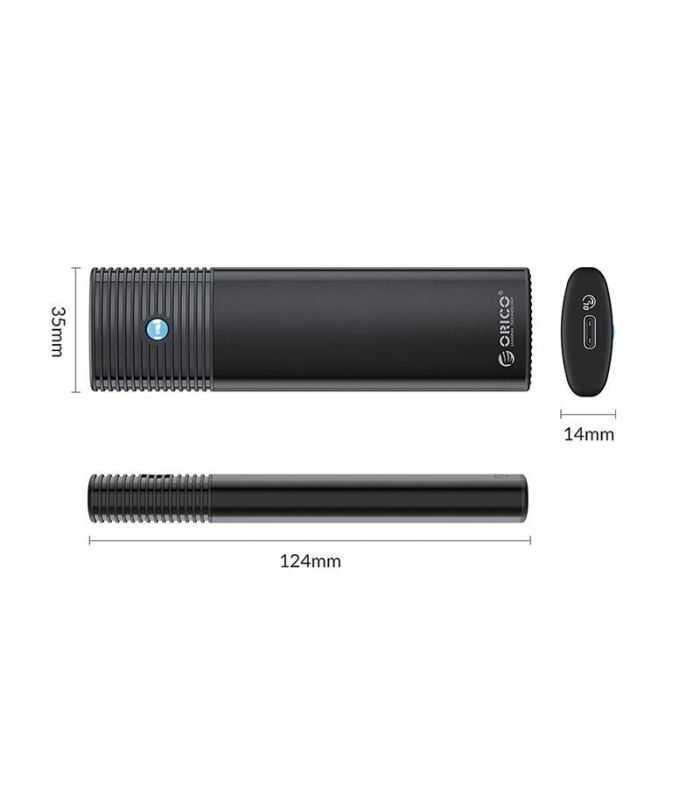 Rack Ssd Usb32 Gen1 Sata Sau Nvme M2 Orico Pwdm2 G2a Bk Negru Cablu Usb32 Gen1 10gbps Usb Type C Usb A 15cm