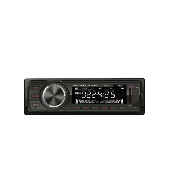 Radio auto cu slot USB si SD 4x50W Well