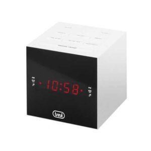 Radio cu ceas si alarma display cu LED RC 855C alb Trevi