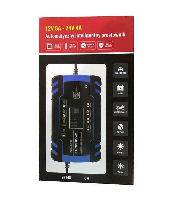 Redresor Automat Cu Microprocesor 12v 8a 24v 4a Eurokomp E6148