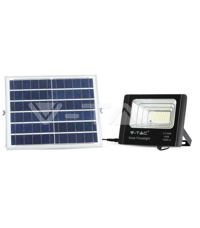 reflector led 16w 6000k 1050lm cu incarcare solara v tac 3