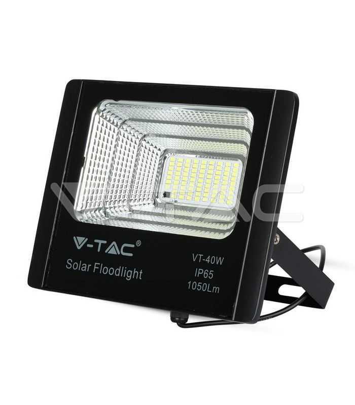 reflector led 16w 6000k 1050lm cu incarcare solara v tac 4