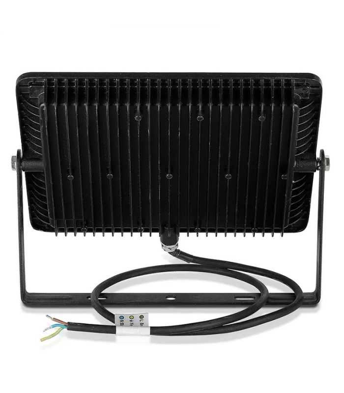 Reflector Led Smd 100w 8000lm 6400k Ip65 Negru Cu Cip Samsung V Tac Sku 414