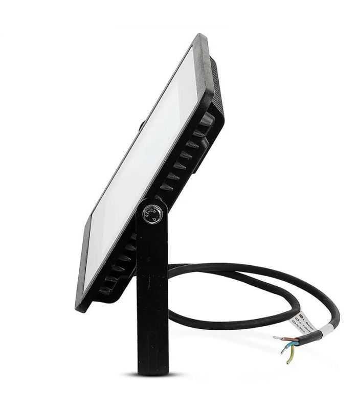 Reflector Led Smd 100w 8000lm 6400k Ip65 Negru Cu Cip Samsung V Tac Sku 414