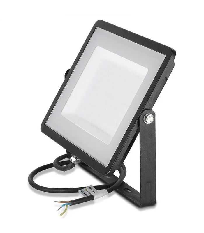 Reflector LED SMD 100W 8000lm 6400K IP65 negru cu cip SAMSUNG V-Tac SKU-414