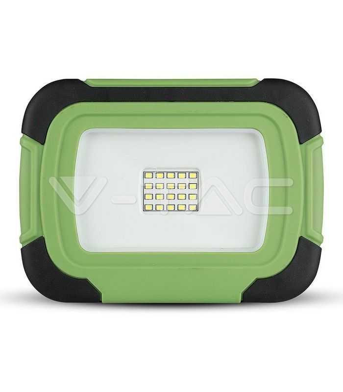 reflector portabil 10w ip44 4000k 700lm cu functie sos usb cip samsung v tac 2