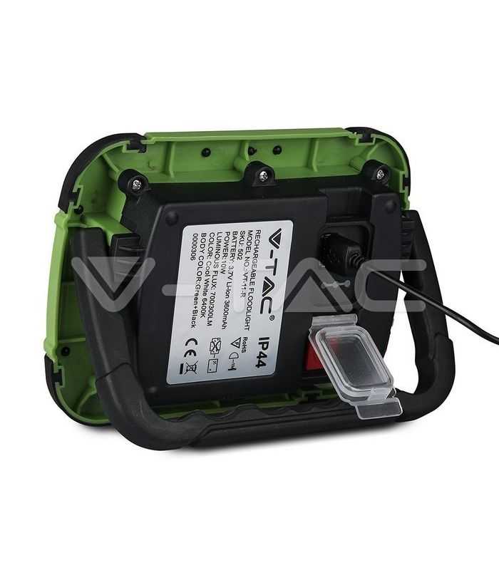 reflector portabil 10w ip44 4000k 700lm cu functie sos usb cip samsung v tac 6