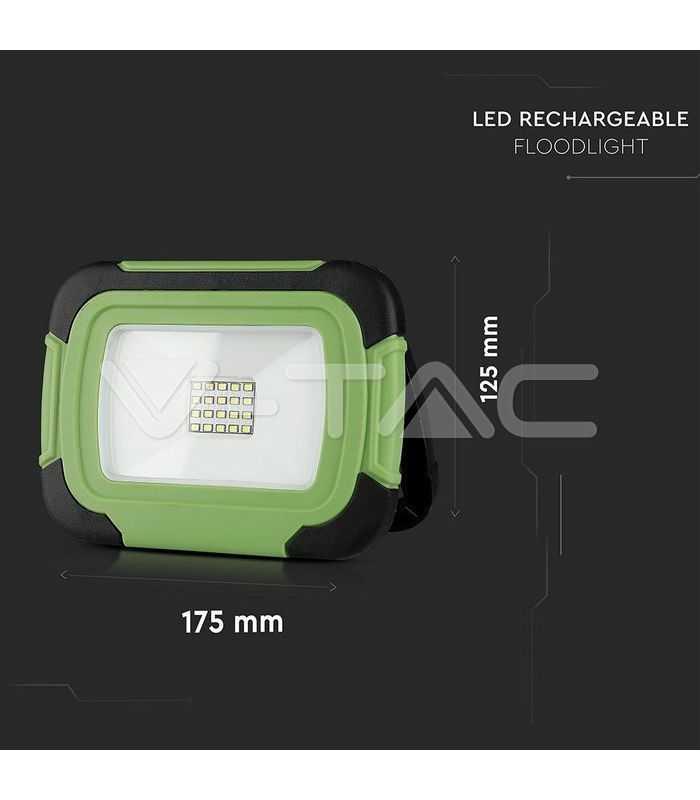 reflector portabil 10w ip44 4000k 700lm functie sos usb cip samsung v tac 2
