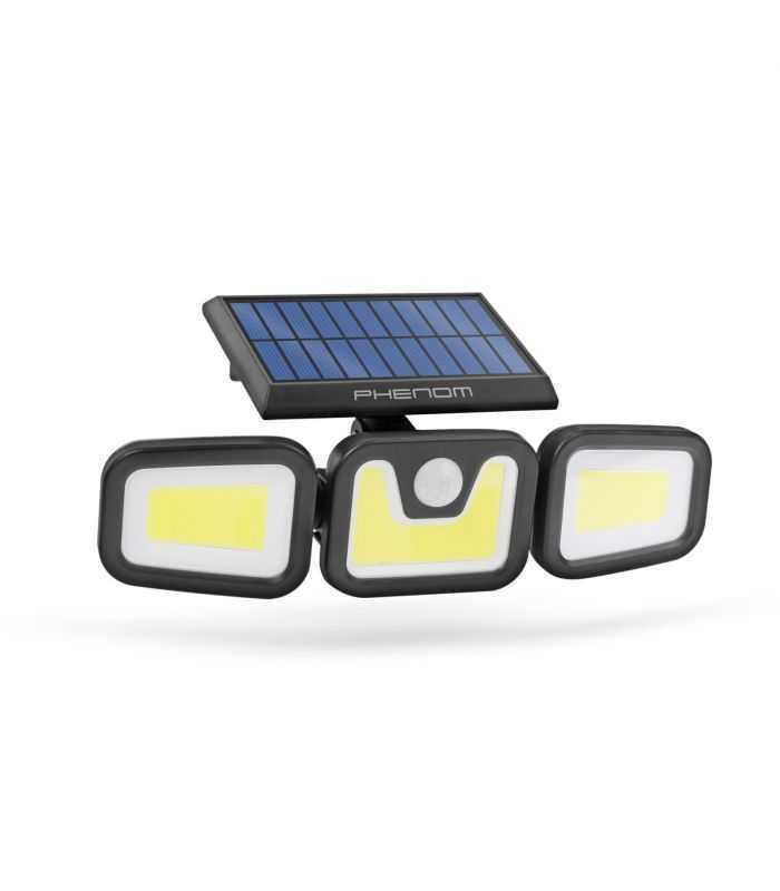 Reflector solar 10W 600lm IP65 rotativ cu senzor de miscare 3 LED-uri COB
