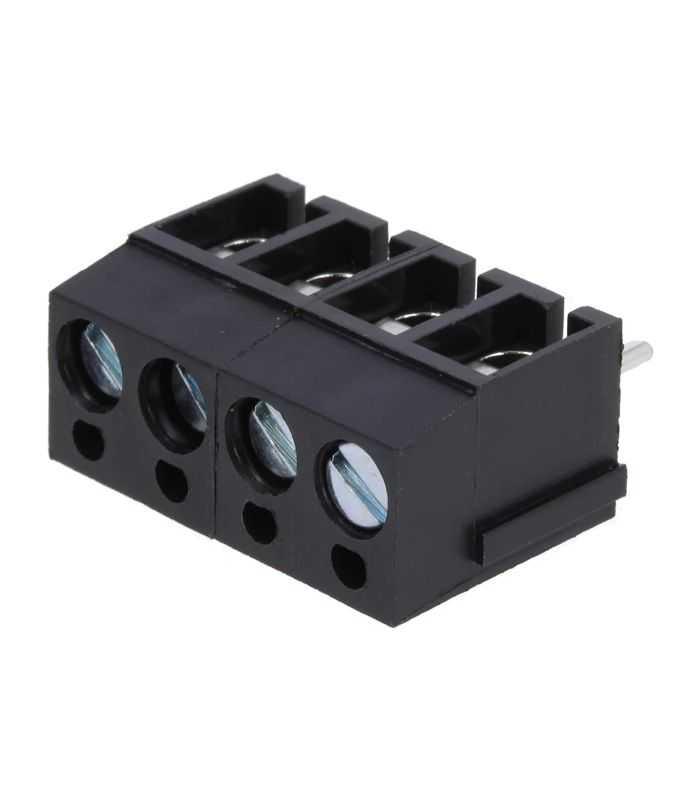 Regleta 4 Contacte De Conexiuni Placa Pcb In Unghi 90 5mm 4 Piste Max25mm2 Negru Degson Electronics Dg300 50 04p 13 00ah