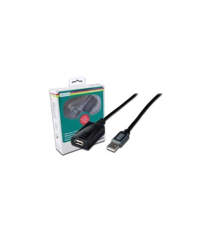 Repeater USB 2.0 A soclu - USB A mufa 10m DIGITUS DA-73100-1