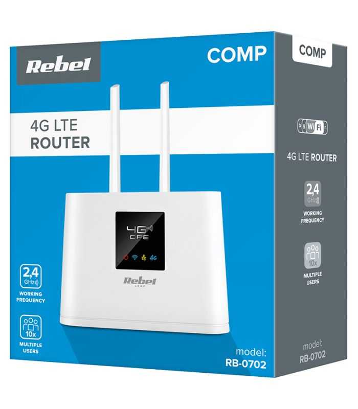 Router Wi Fi Rebel Rb 702 4g Lte Port Lan Rj45