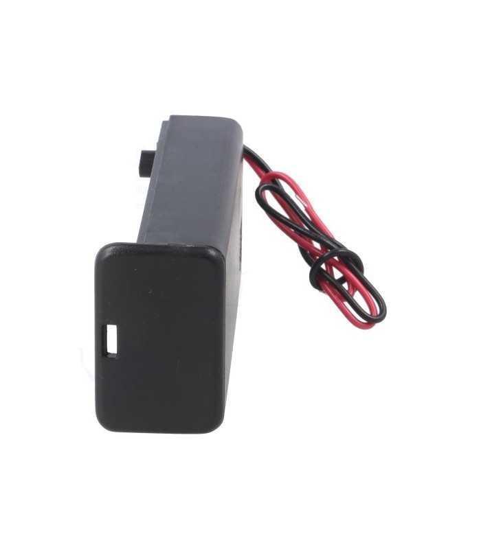 sbh 9va suport baterie 9v 6f22 6lr61 x1buc cu terminal cablu 150mm fara intrerupator comf 1